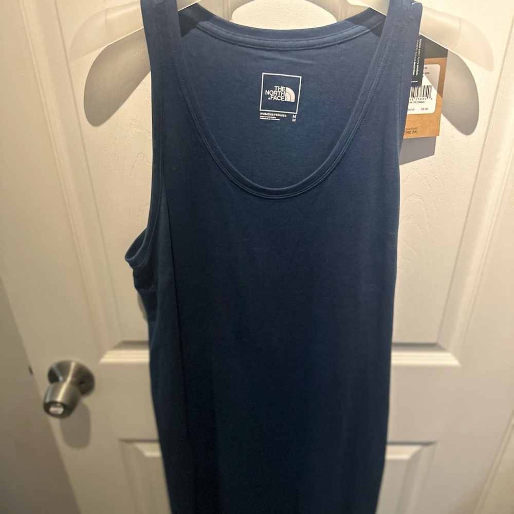 NWT The North Face Women's Terrain Tank Dress - Sleeveless Lightweight M BLUE - Picture 3 of 8